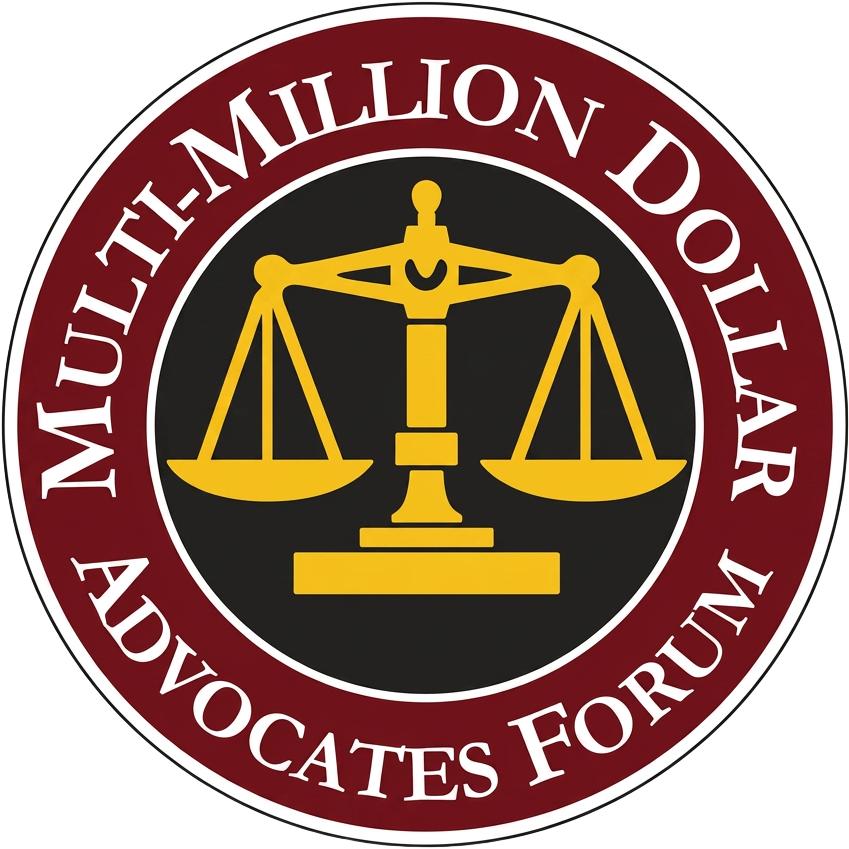 Multi-Million Dollar Advocates Forum award badge